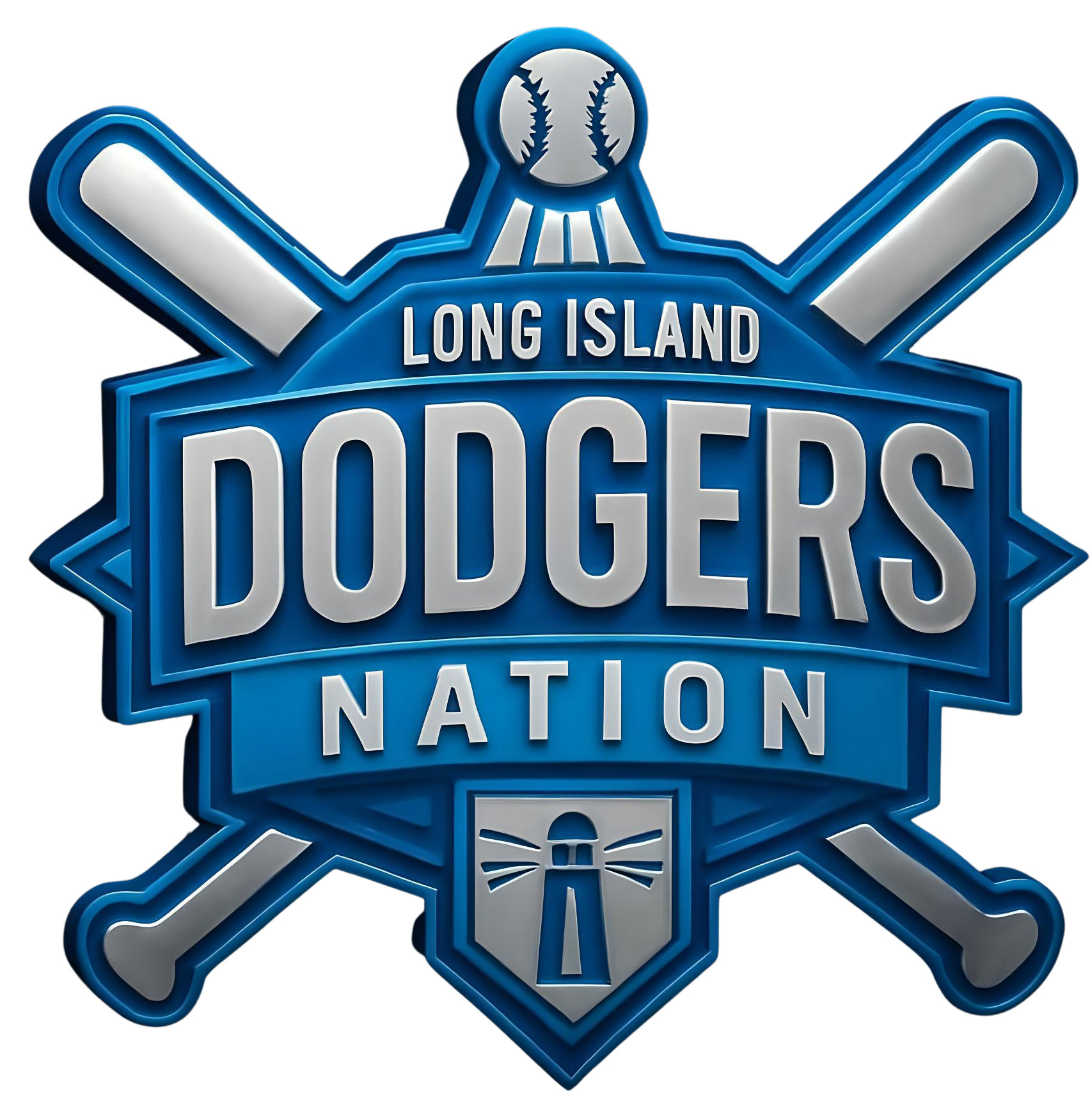 Long Island Dodgers Nation Baseball logo